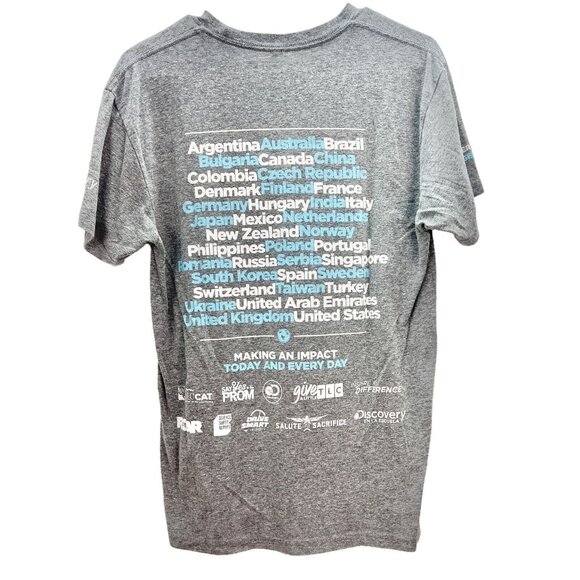 Next Level Apparel T-shirt Medium Gray Discover Your Impact 2017 Short Sleeve - Picture 5 of 7
